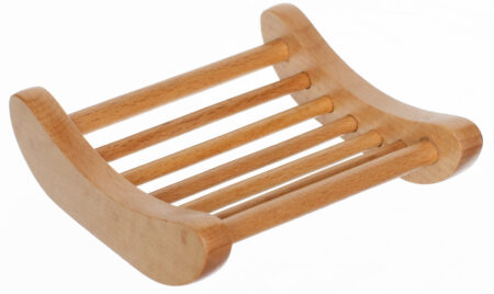 Beech Wood Curved Ladder Rack Soap Dish